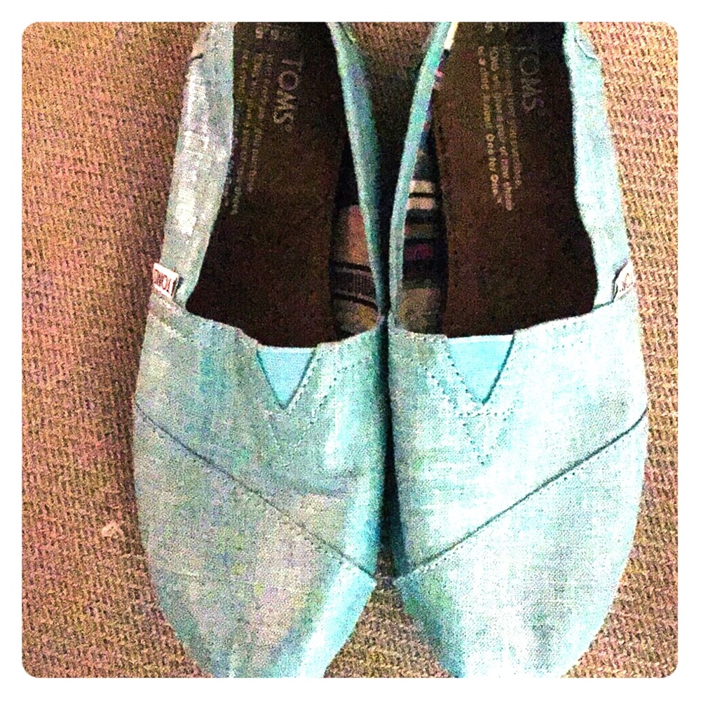 TOMS Original Glitter Slip-on Shoes Size 6.5